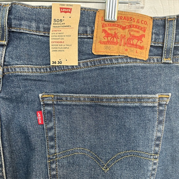 Levi’s Men’s 505 Regular Stretch - Picture 11 of 15